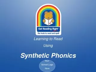 Learning to Read Using Synthetic Phonics