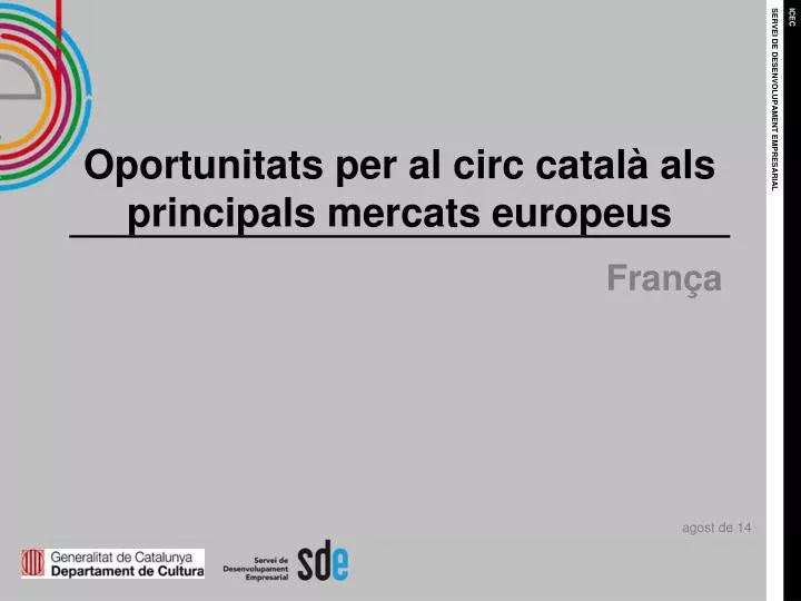 oportunitats per al circ catal als principals mercats europeus