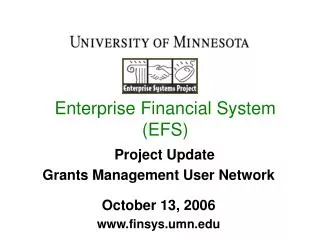 Enterprise Financial System (EFS)