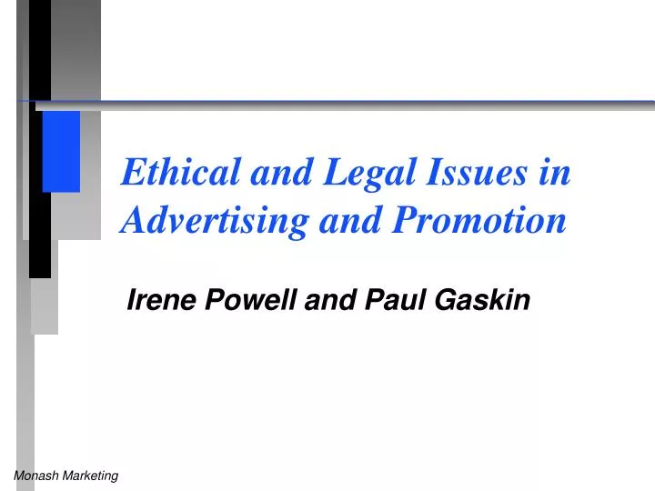 ethical and legal issues in advertising and promotion