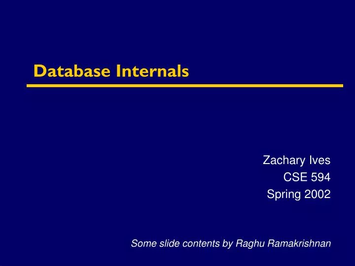 database internals