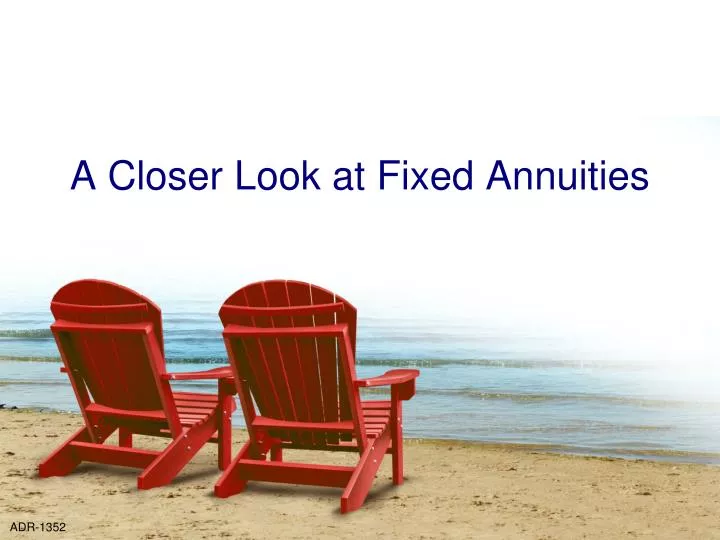 a closer look at fixed annuities