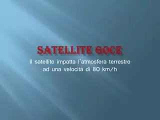 satellite goce