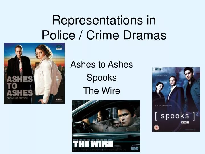 representations in police crime dramas