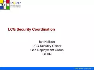 LCG Security Coordination