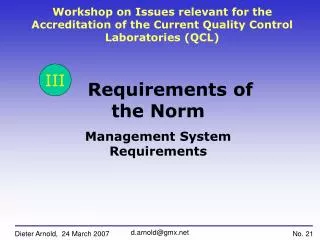 Requirements of the Norm Management System Requirements