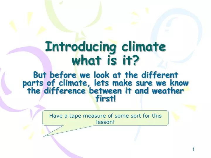 introducing climate what is it