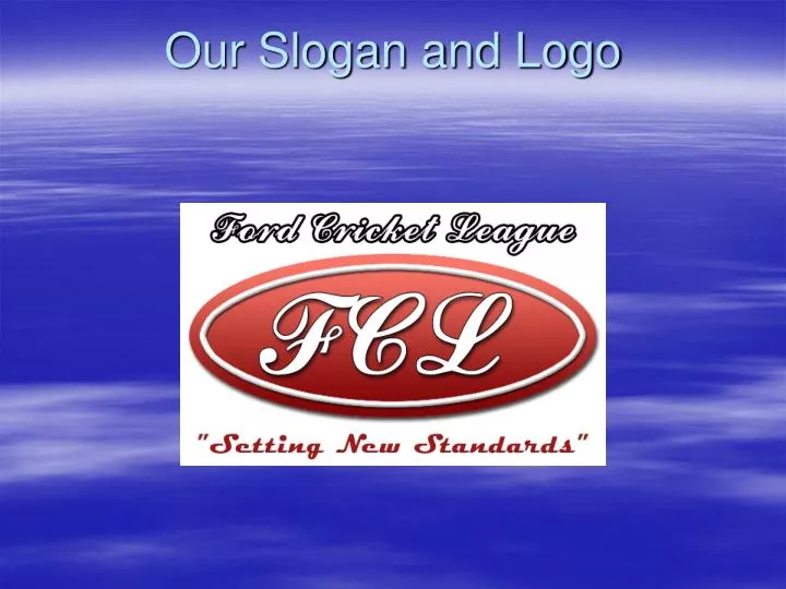 our slogan and logo