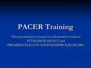 PACER Training