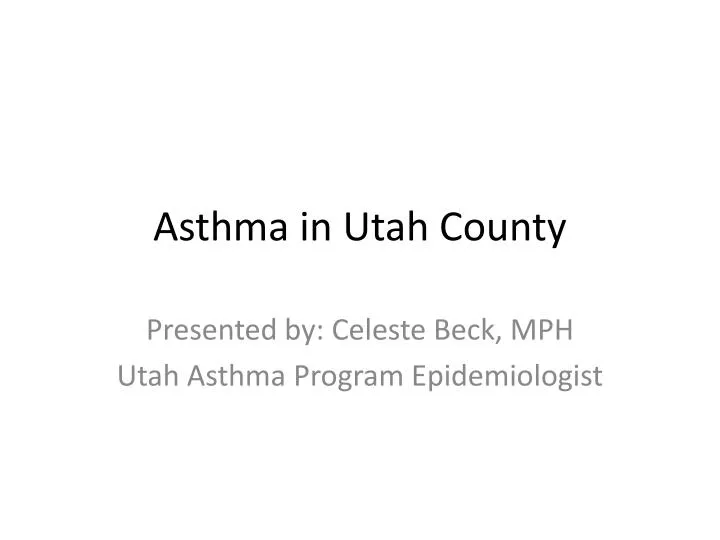 asthma in utah county