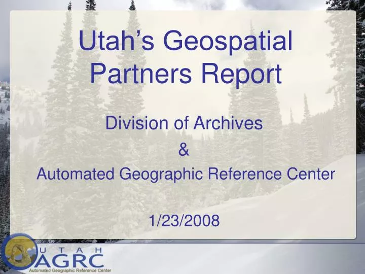 utah s geospatial partners report