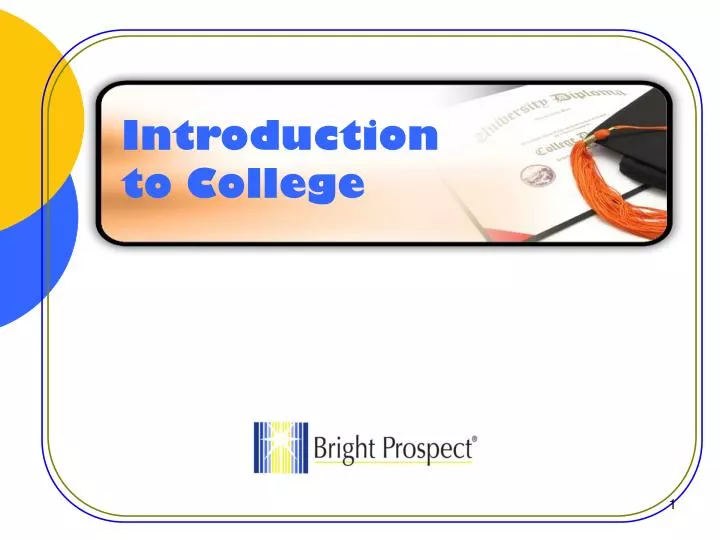 introduction for presentation in college
