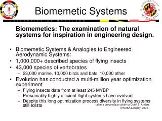 Biomemetic Systems