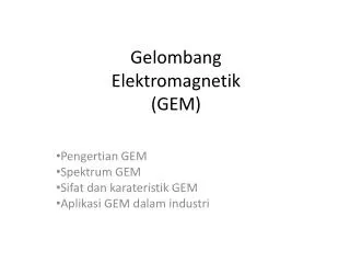 gelombang elektromagnetik gem