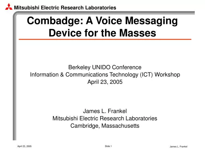 combadge a voice messaging device for the masses