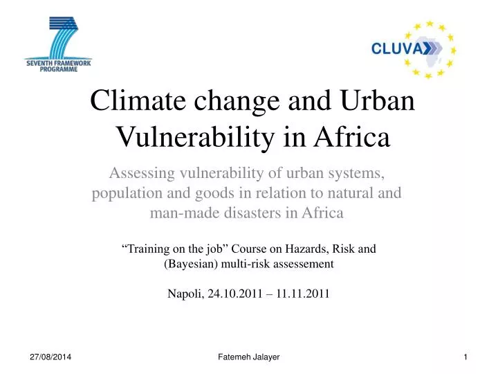 climate change and urban vulnerability in africa