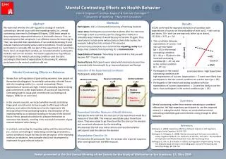 Mental Contrasting Effects on Health Behavior