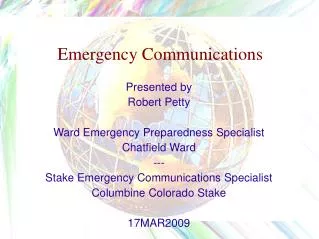 Emergency Communications