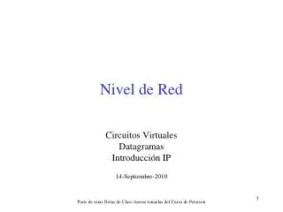 nivel de red