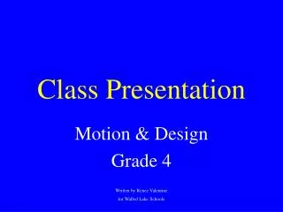Class Presentation