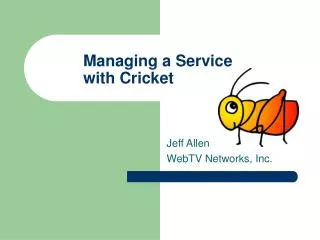 Managing a Service with Cricket