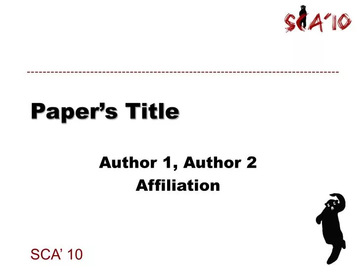 paper s title