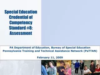 Special Education Credential of Competency Standard #8: Assessment