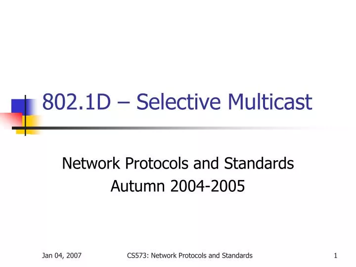 802 1d selective multicast