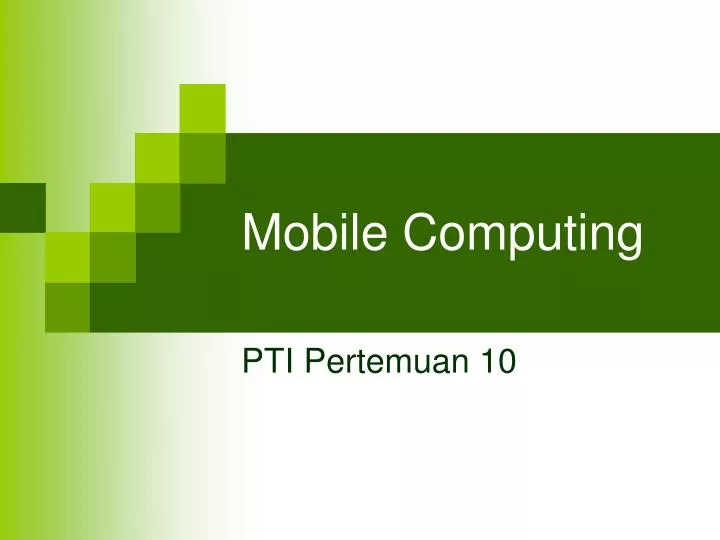 mobile computing