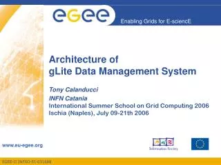 Architecture of gLite Data Management System