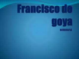 francisco de goya