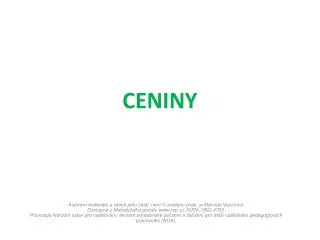 ceniny