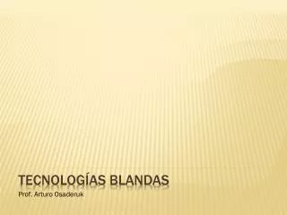 tecnolog as blandas
