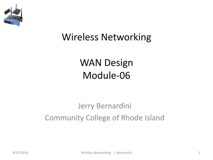 wireless networking wan design module 06