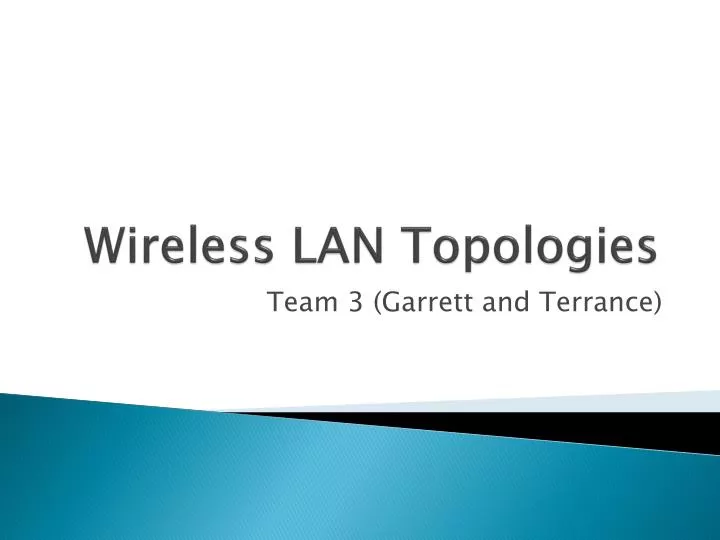 wireless lan topologies