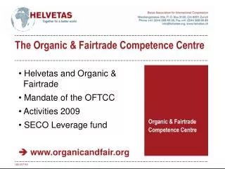 Organic &amp; Fairtrade Competence Centre