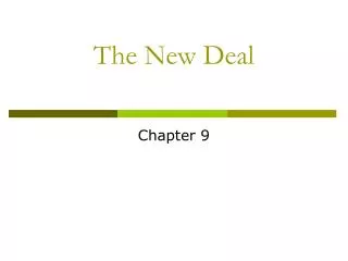 The New Deal