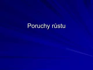 poruchy r stu