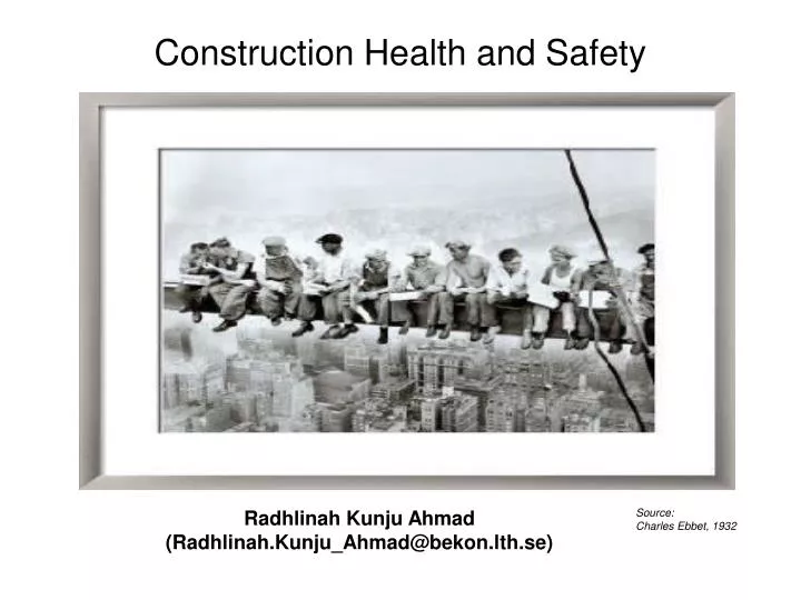 construction health and safety