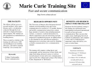 Marie Curie Training Site