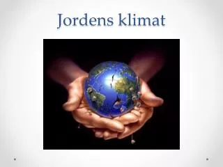 jordens klimat
