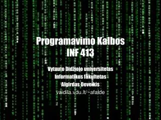 programavimo kalbos inf 41 3