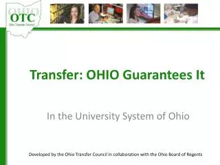 Transfer: OHIO Guarantees It