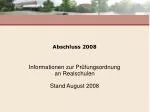 Abschluss 2008 - slide 1