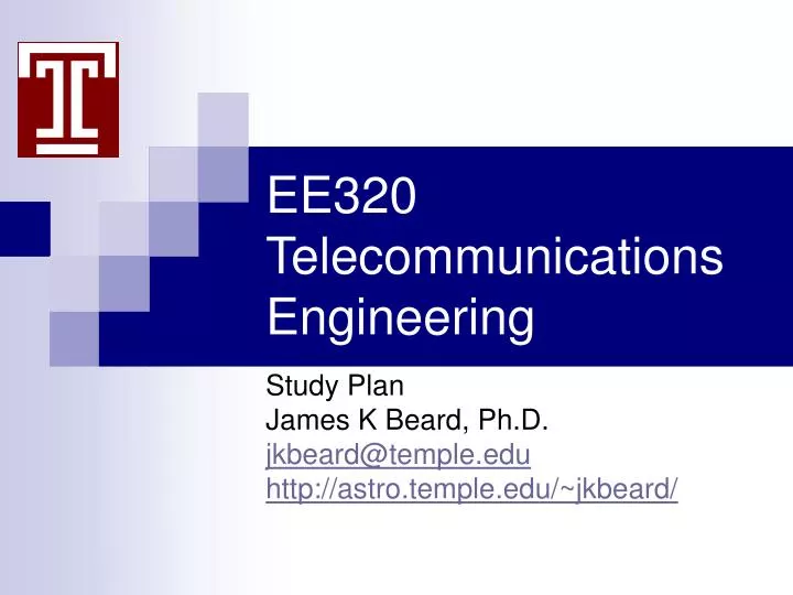 ee320 telecommunications engineering