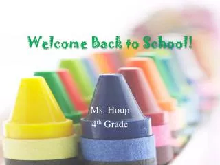 welcome back to school
