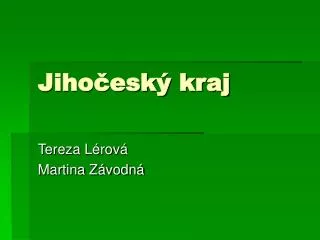 jiho esk kraj