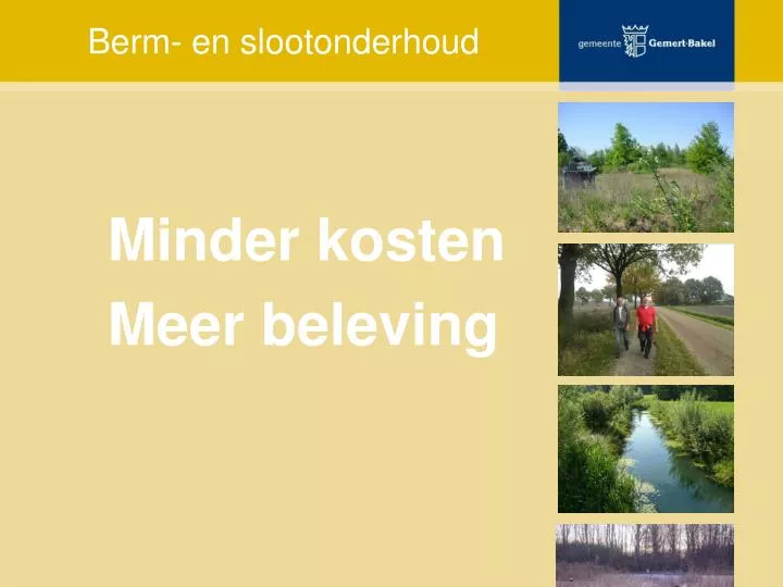 berm en slootonderhoud