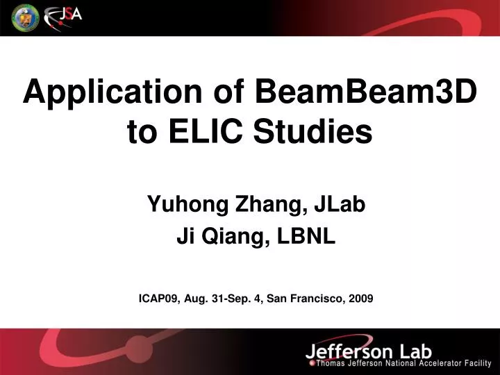 application of beambeam3d to elic studies