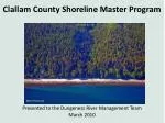 Clallam County Shoreline Master Program - slide 1